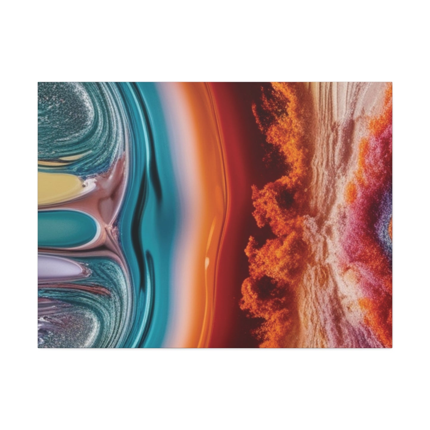 Stunning Abstract Canvas Art - 15" Stretched Wall Decor