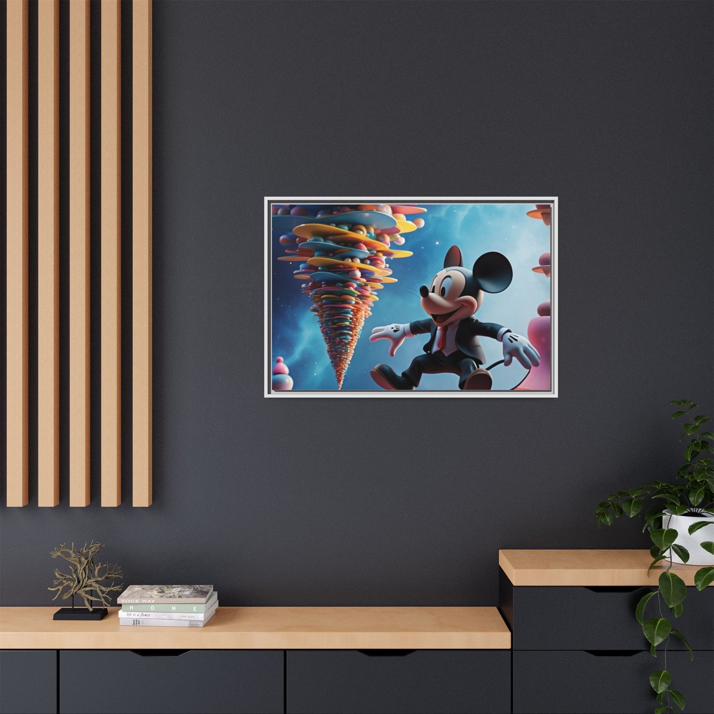 Matte Canvas, Framed (Multi-color)