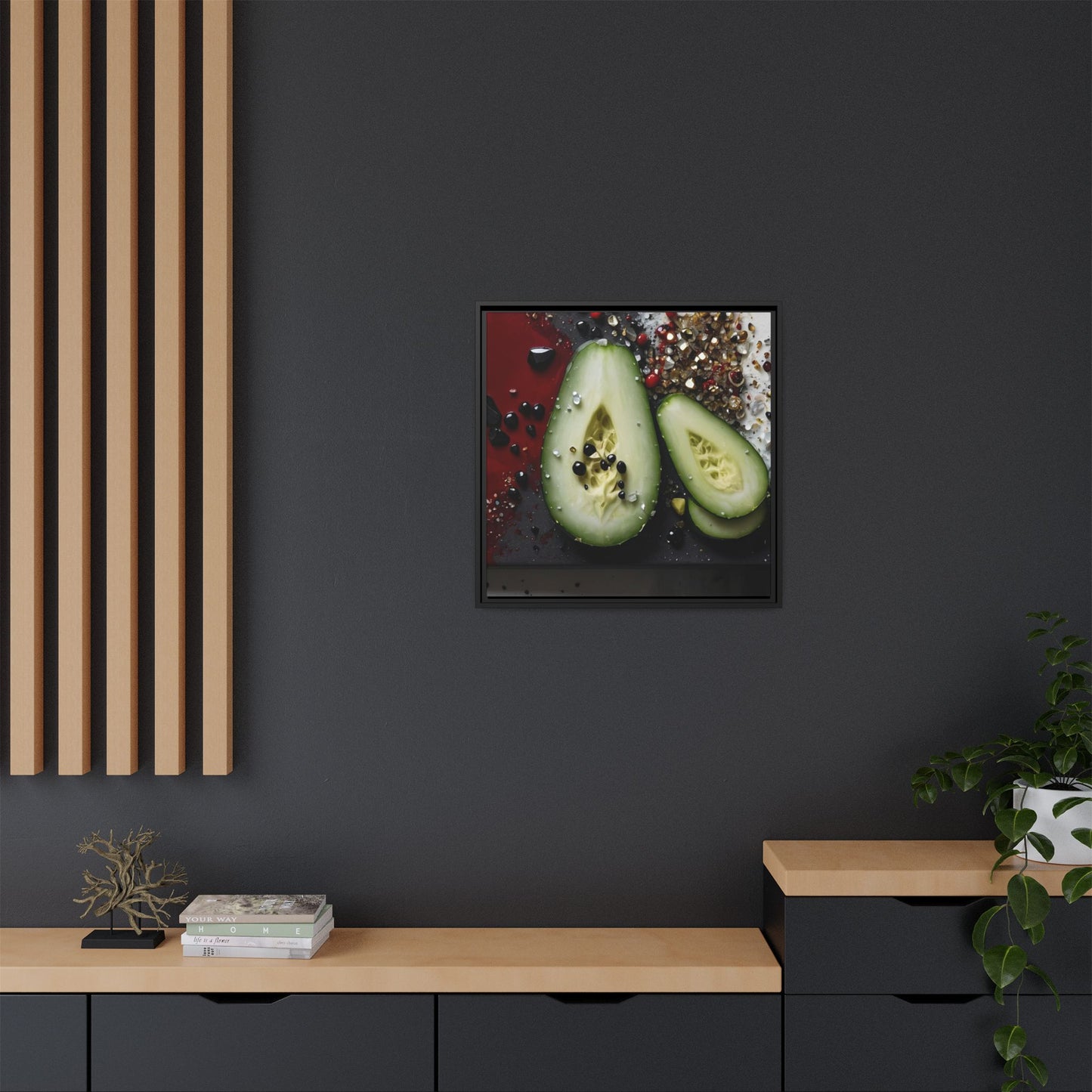 Matte Canvas, Framed (Multi-color)