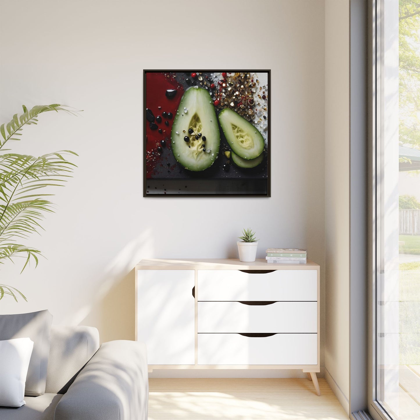 Matte Canvas, Framed (Multi-color)
