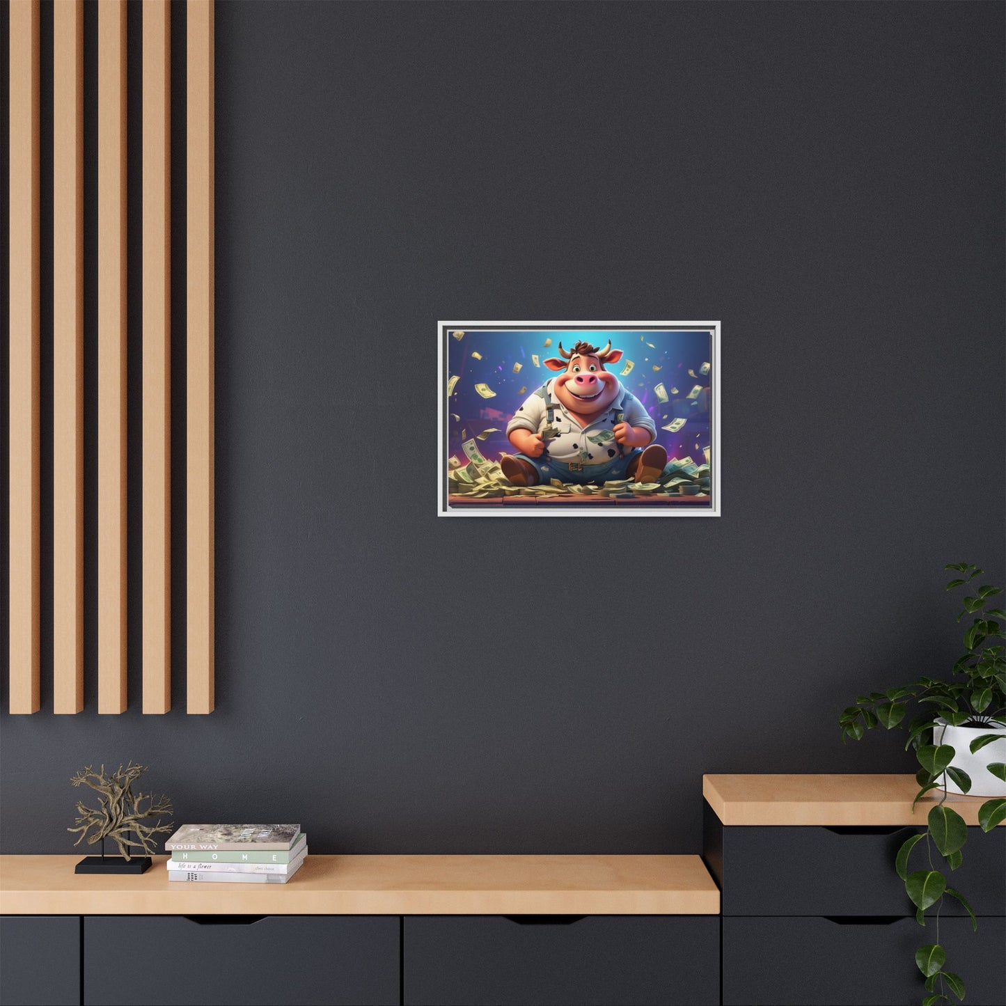 Matte Canvas, Framed (Multi-color)