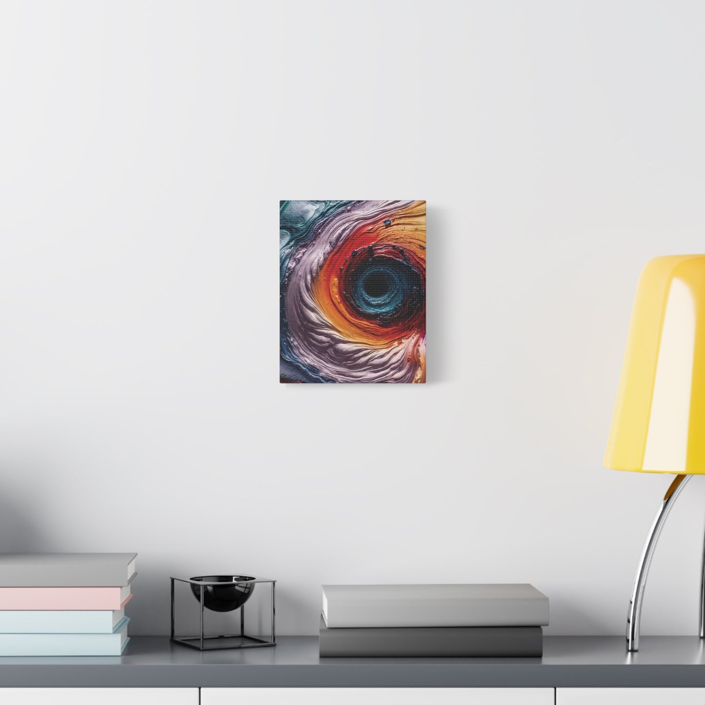 Vibrant Abstract Wall Art Canvas - Swirling Colors