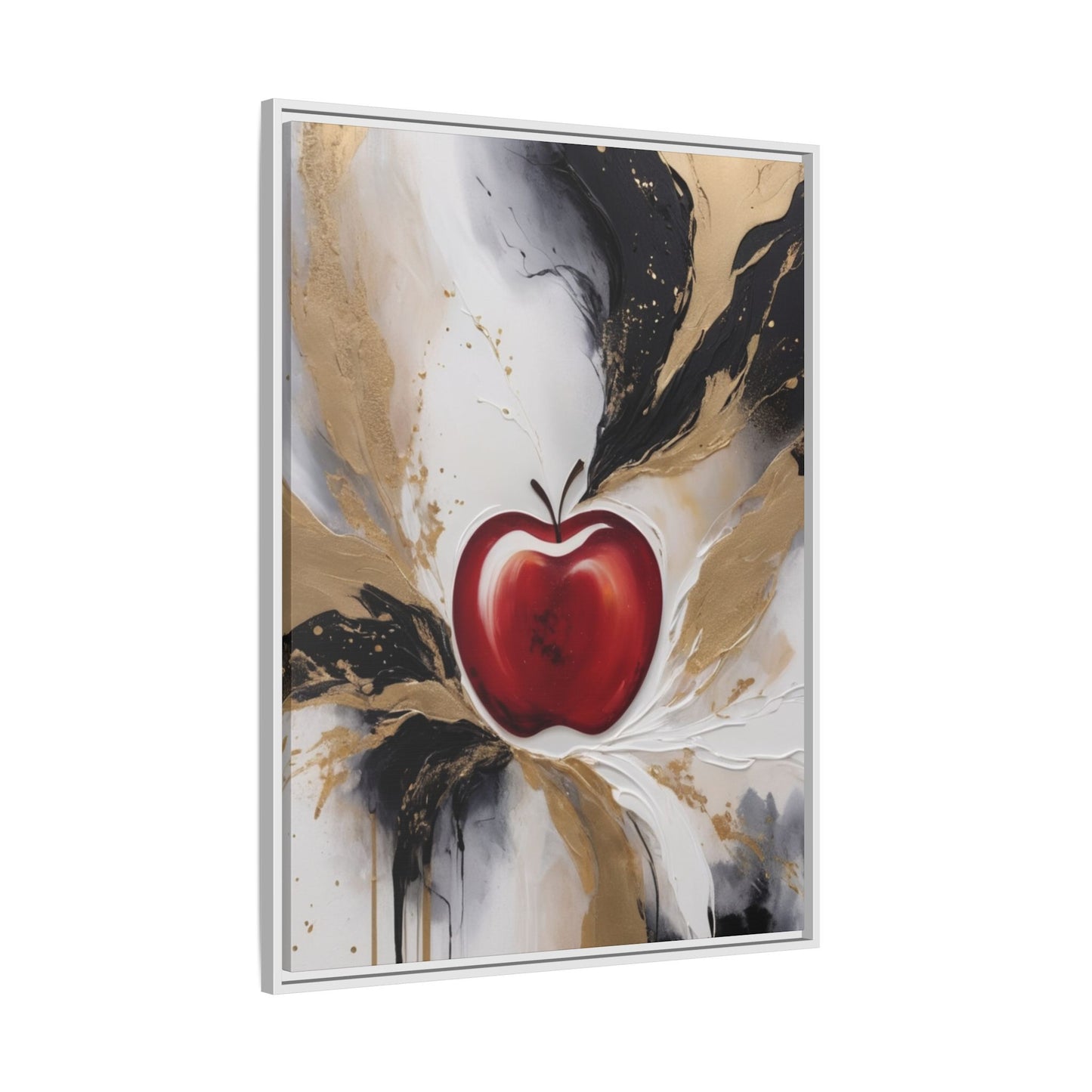 Elegant Apple Canvas Art Print - Framed Wall Decor