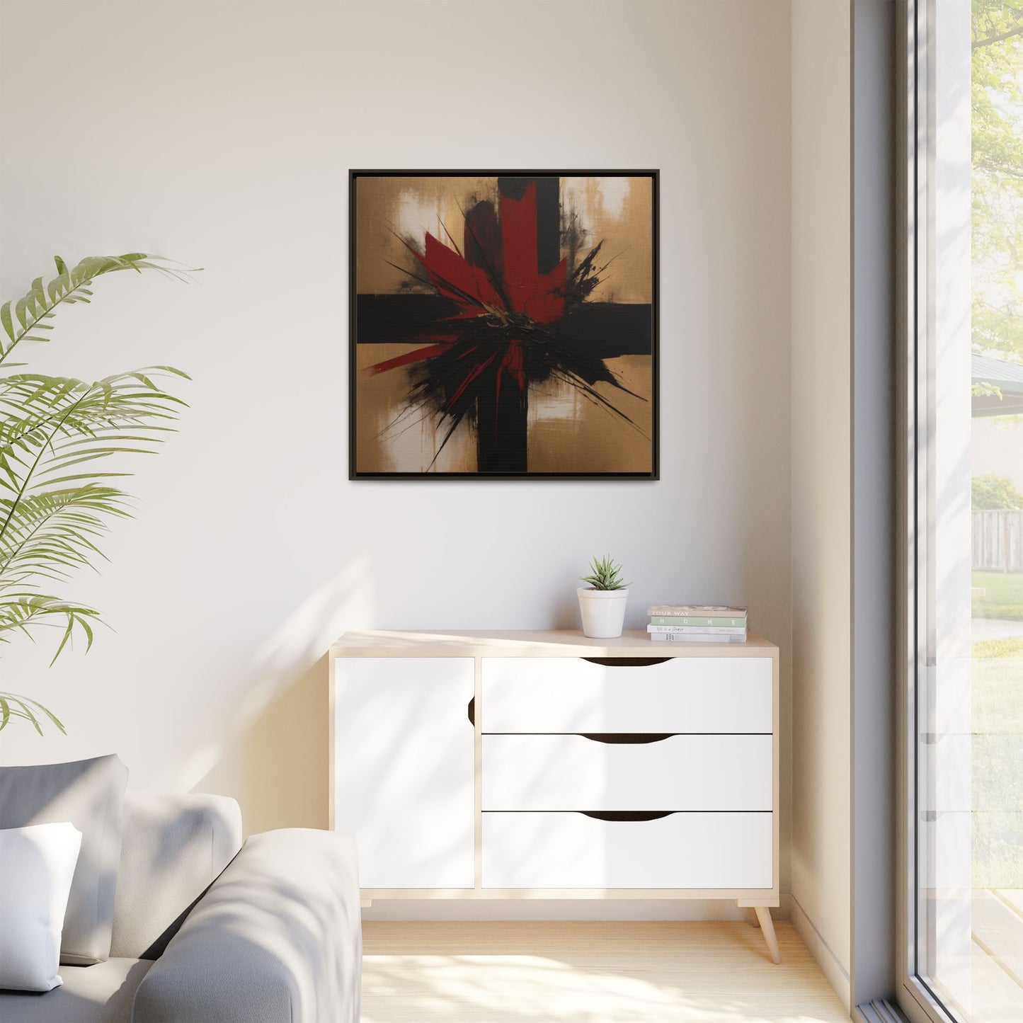 Matte Canvas, Framed (Multi-color)