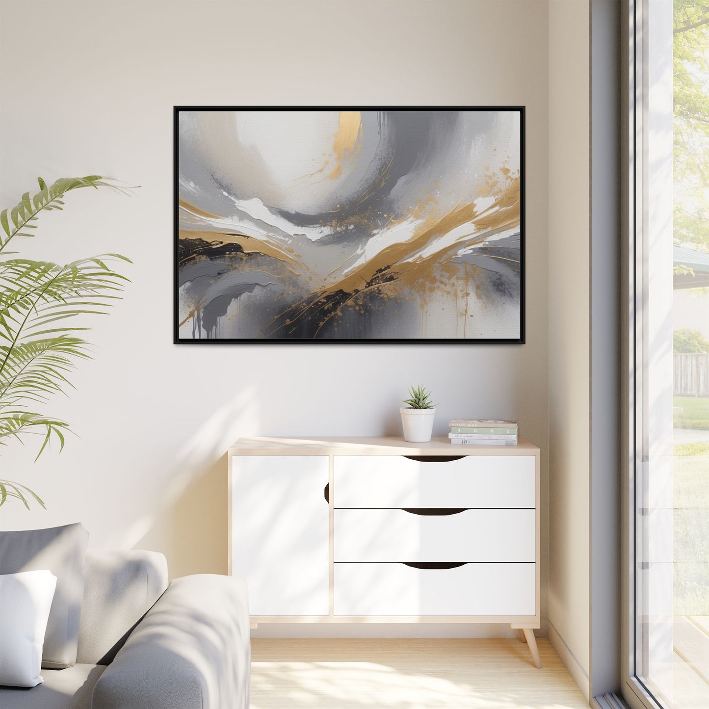 Matte Canvas, Framed (Multi-color)