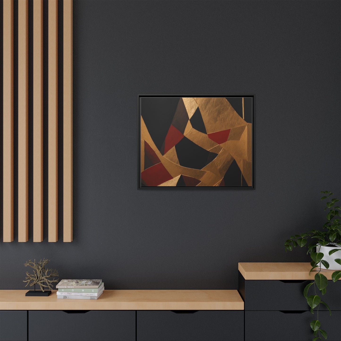 Matte Canvas, Framed (Multi-color)