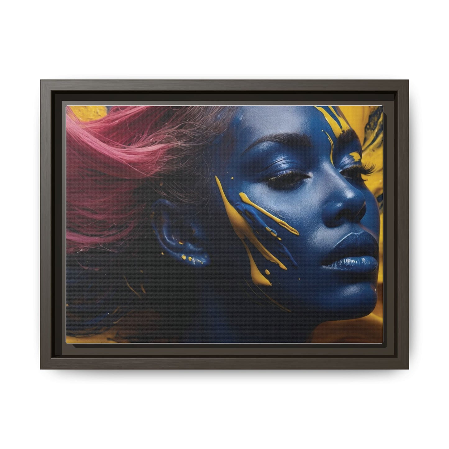 Vibrant Abstract Art Print - Multicolor Framed Canvas Wall Decor