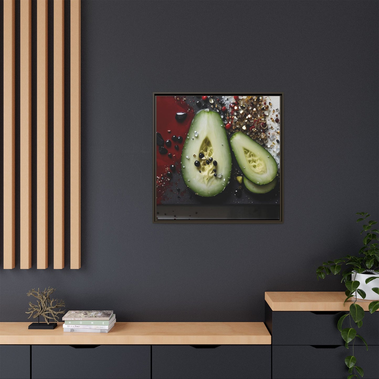 Matte Canvas, Framed (Multi-color)
