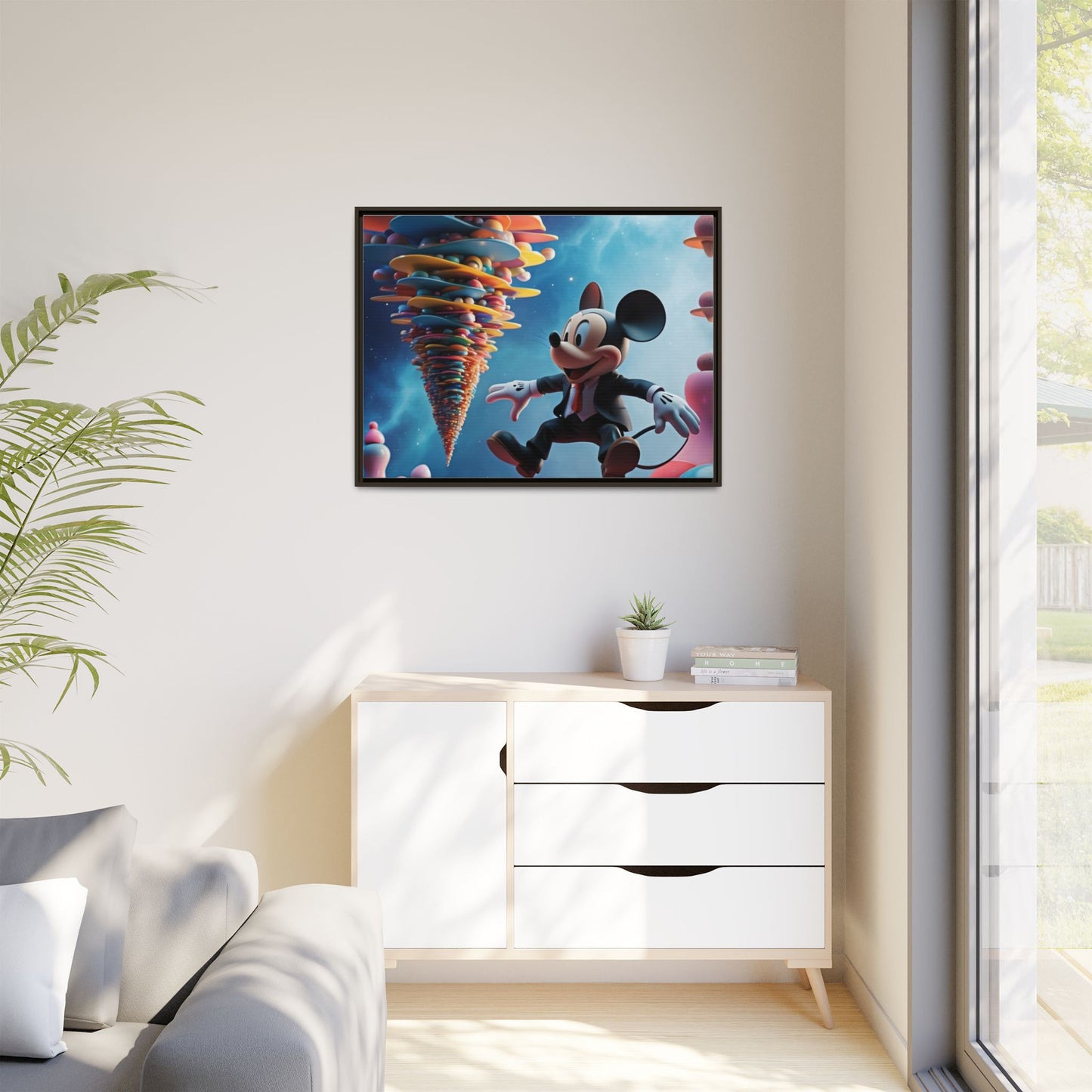 Matte Canvas, Framed (Multi-color)