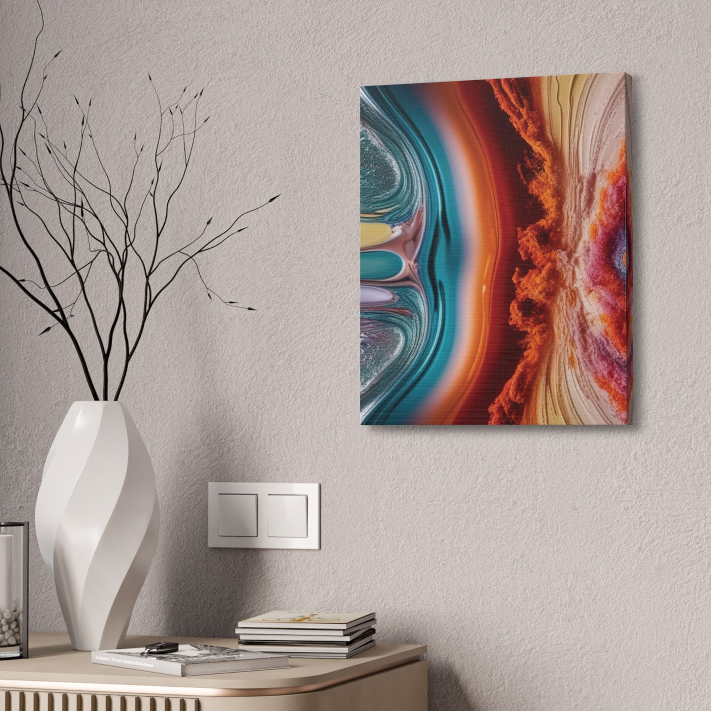 Stunning Abstract Canvas Art - 15" Stretched Wall Decor
