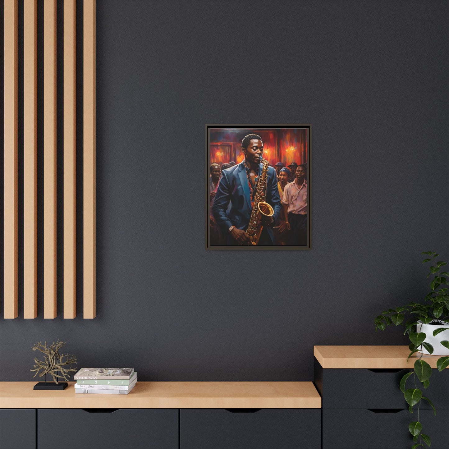 Matte Canvas, Framed (Multi-color)