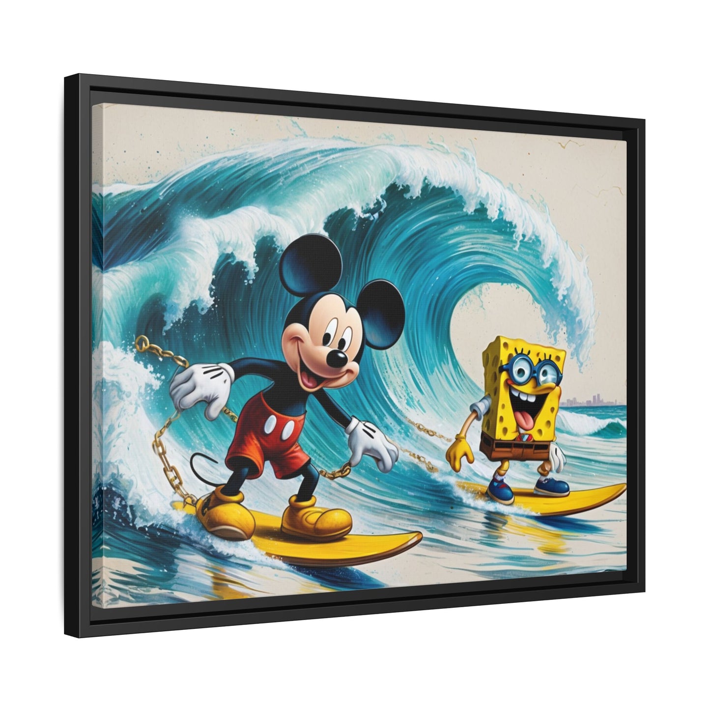 Vibrant Framed Art Print - Bold Floral Fantasy