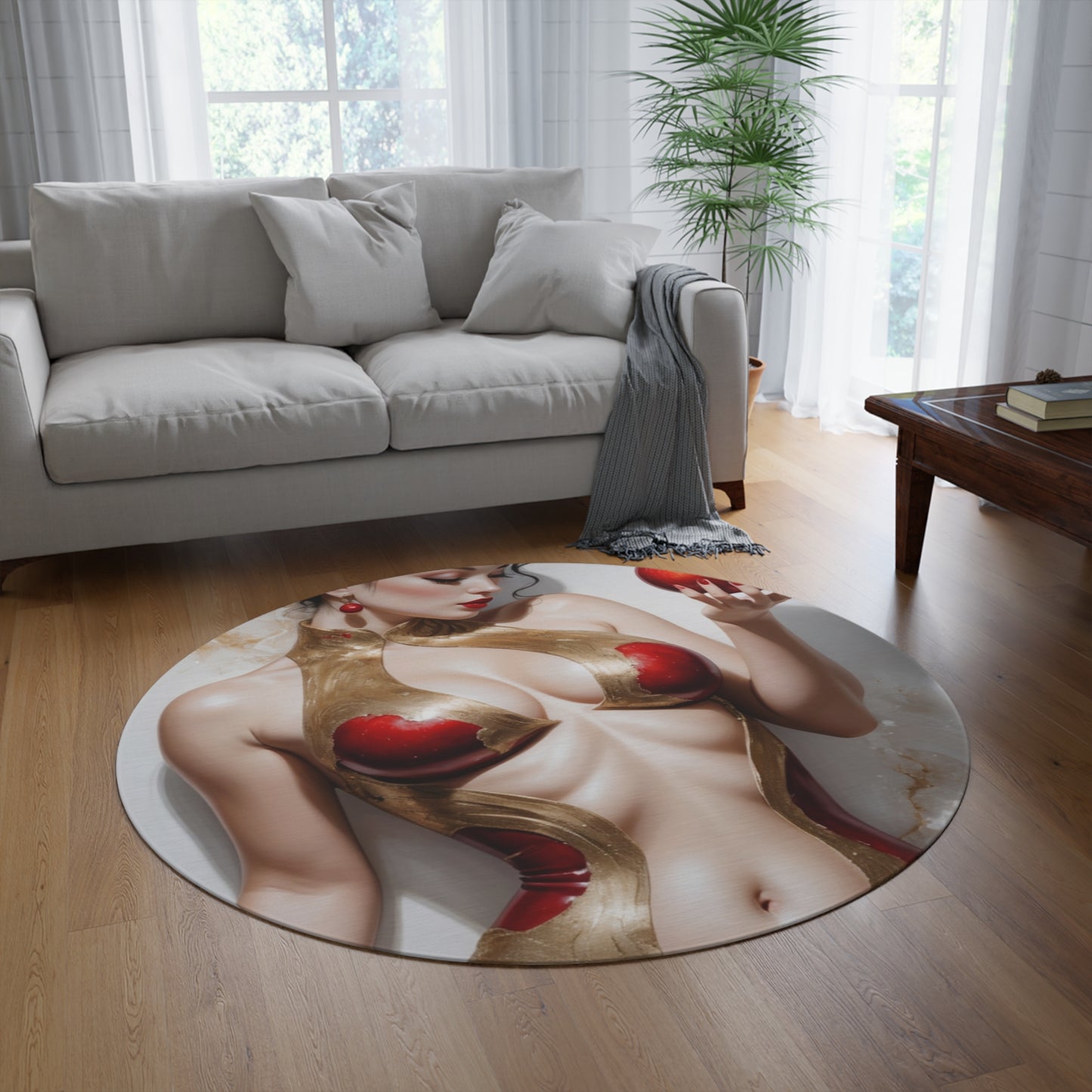 Forbidden Muse-Inspired Round Rug - Perfect for Modern Spaces