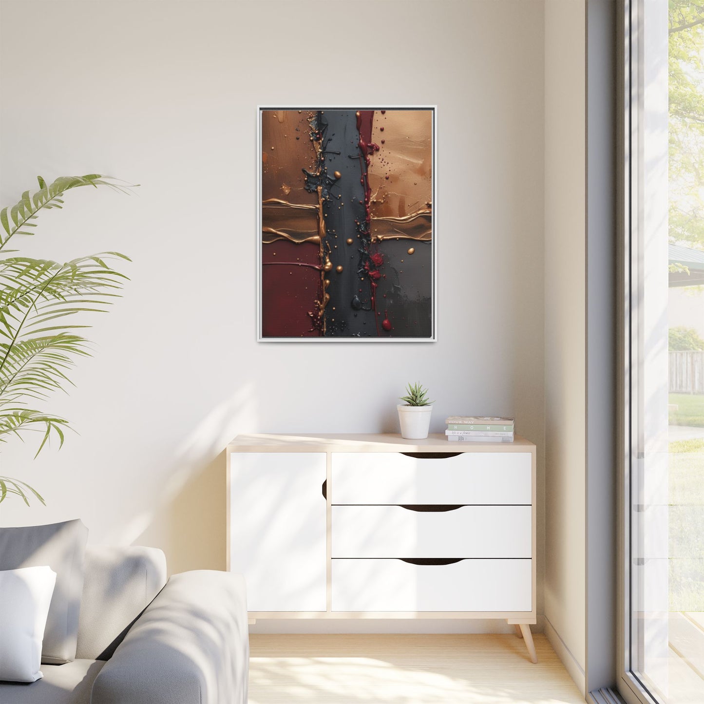 Matte Canvas, Framed (Multi-color)