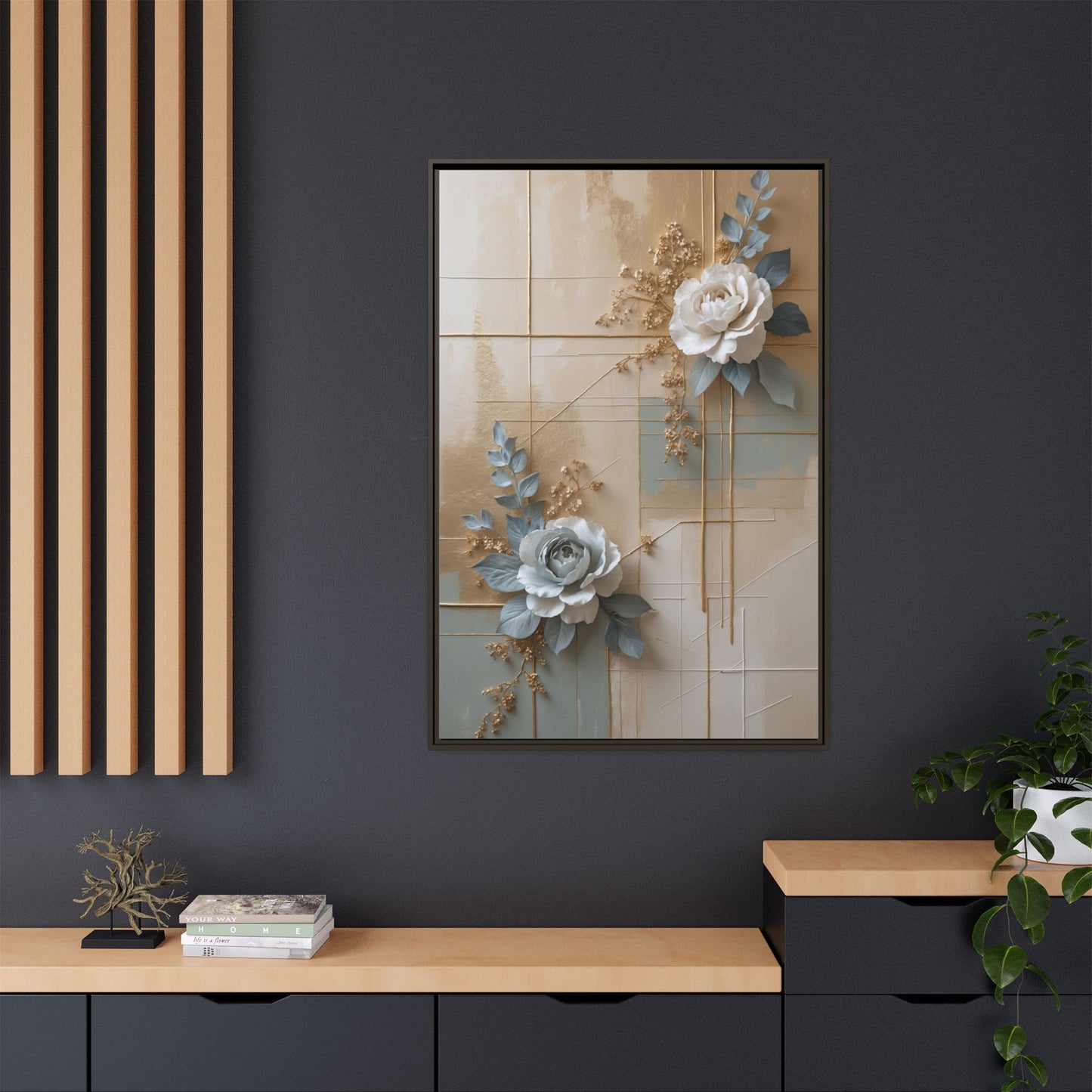 Matte Canvas, Framed (Multi-color)