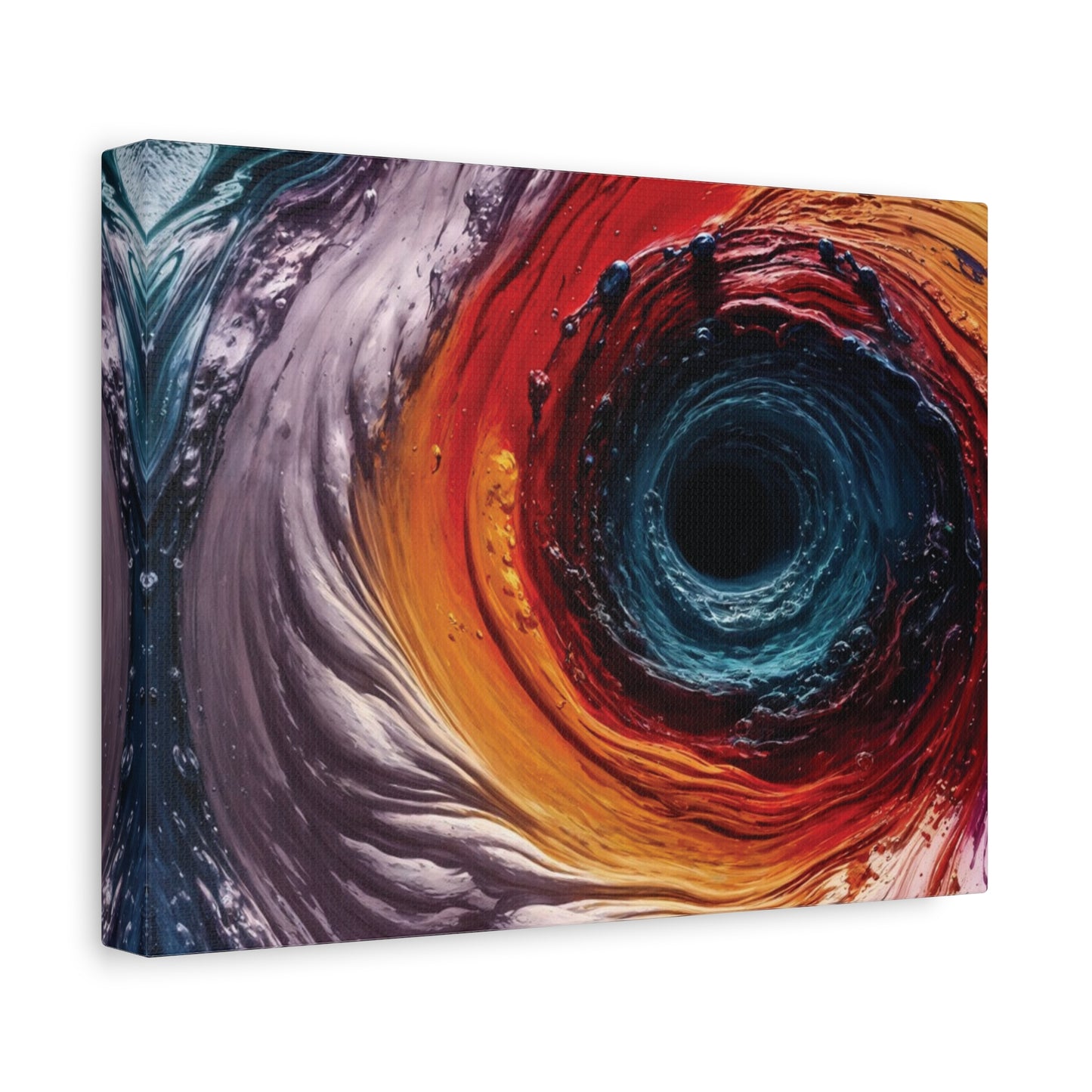 Vibrant Abstract Wall Art Canvas - Swirling Colors