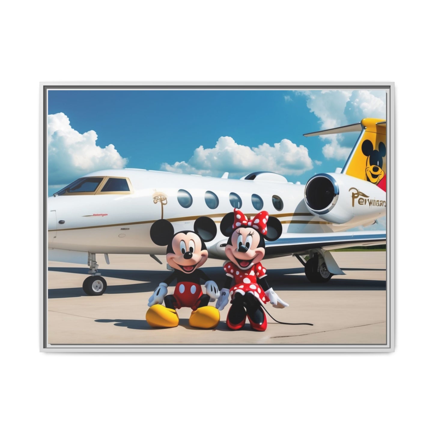 Mickey & Minnie Jetsetter Canvas Art