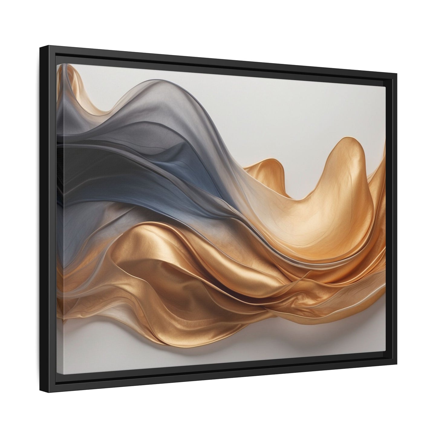 Abstract Matte Canvas Art Print - Framed Multi-color Wall Decor