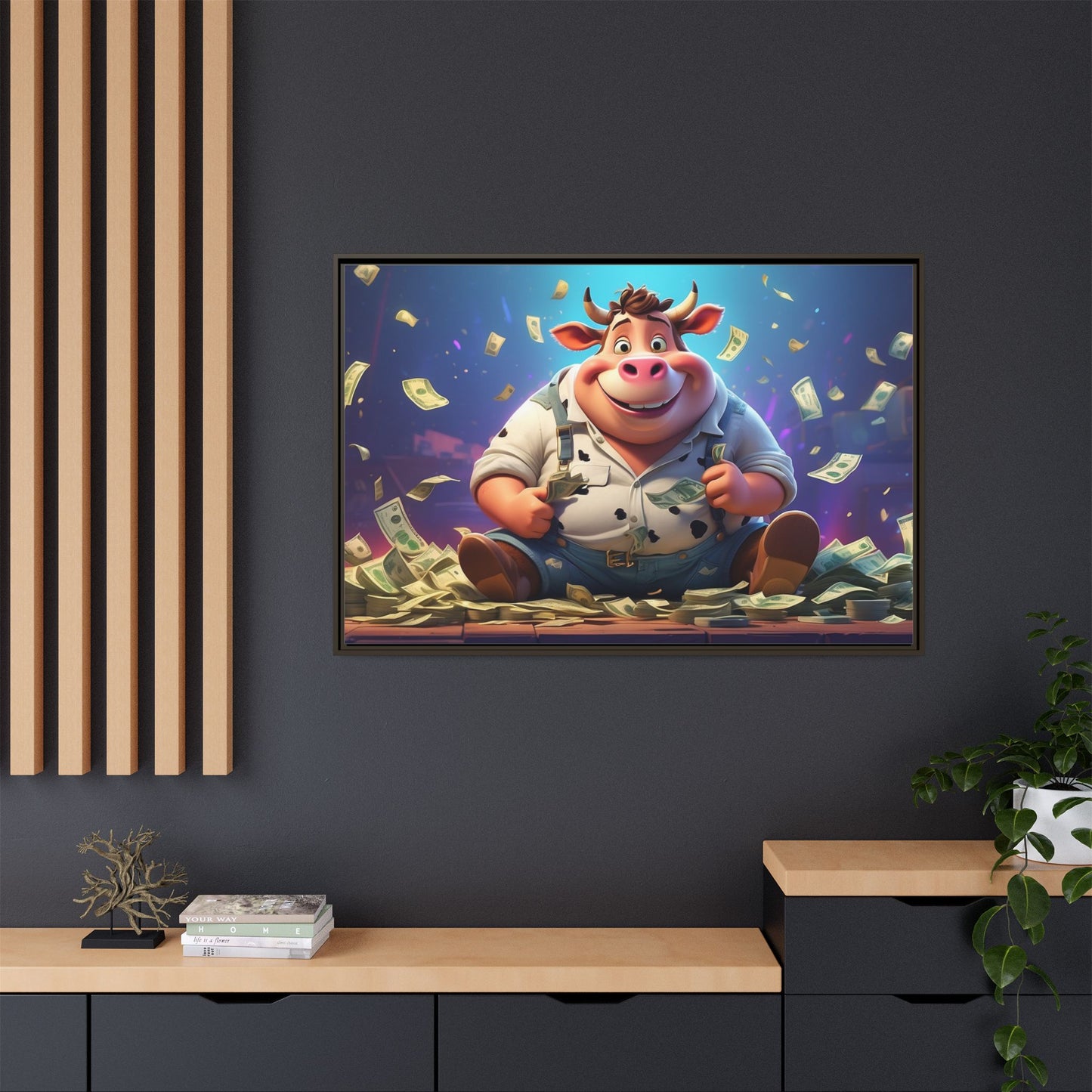 Matte Canvas, Framed (Multi-color)