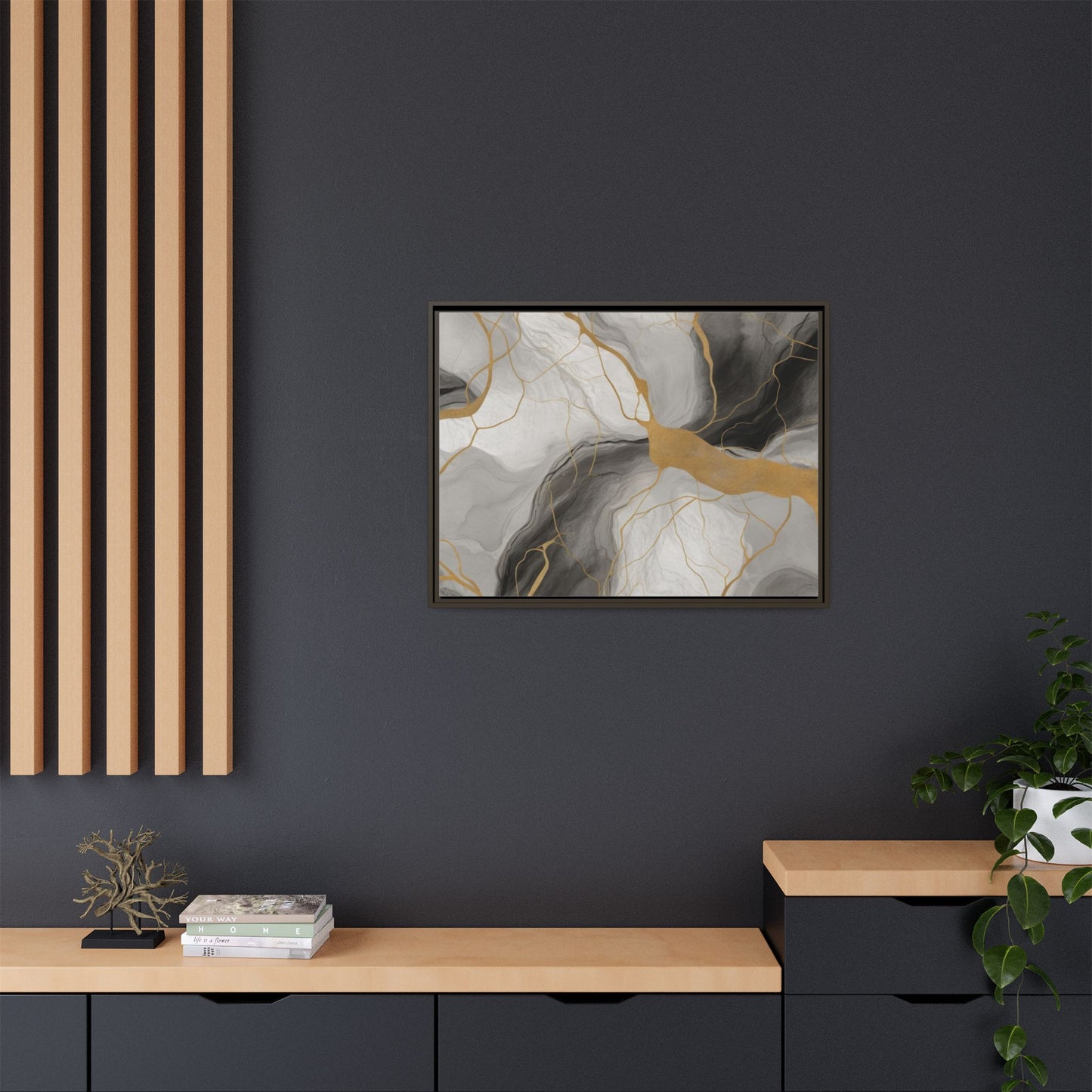 Matte Canvas, Framed (Multi-color)