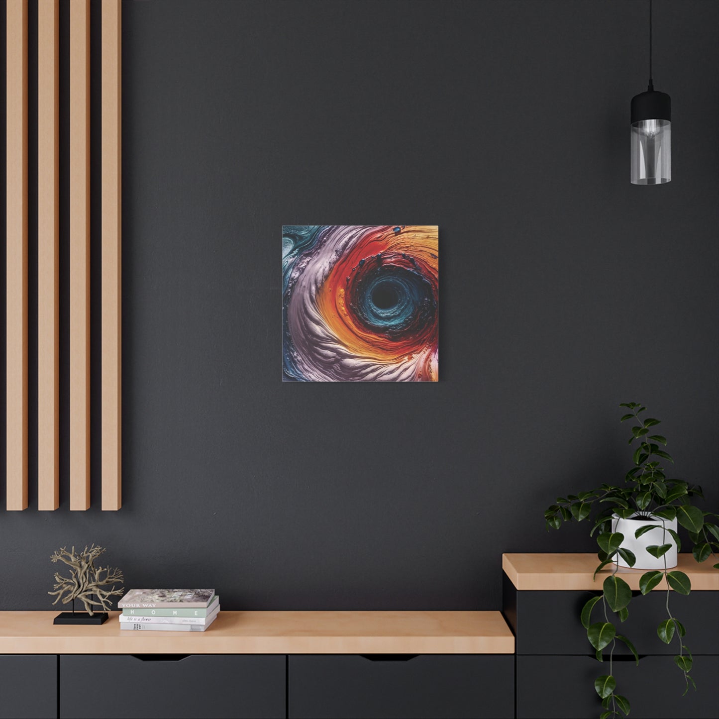 Vibrant Abstract Wall Art Canvas - Swirling Colors