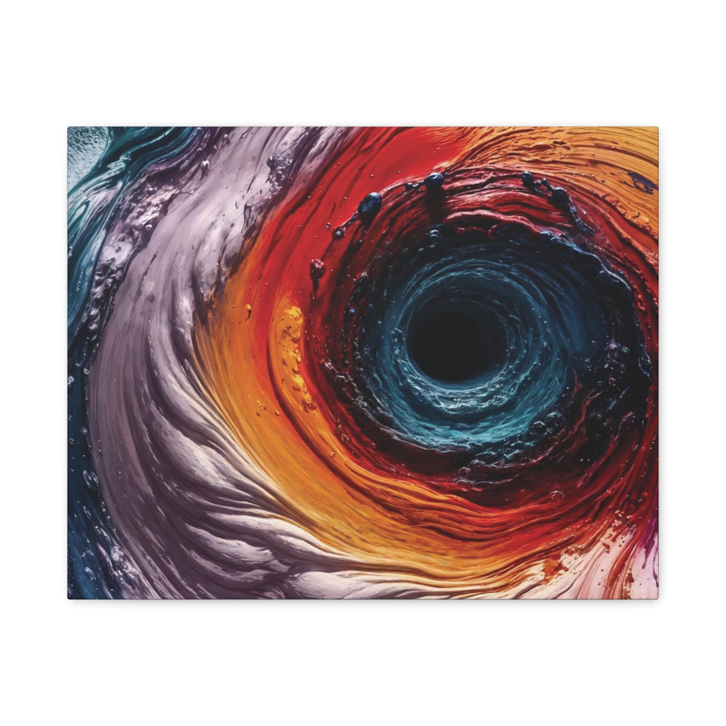 Vibrant Abstract Wall Art Canvas - Swirling Colors