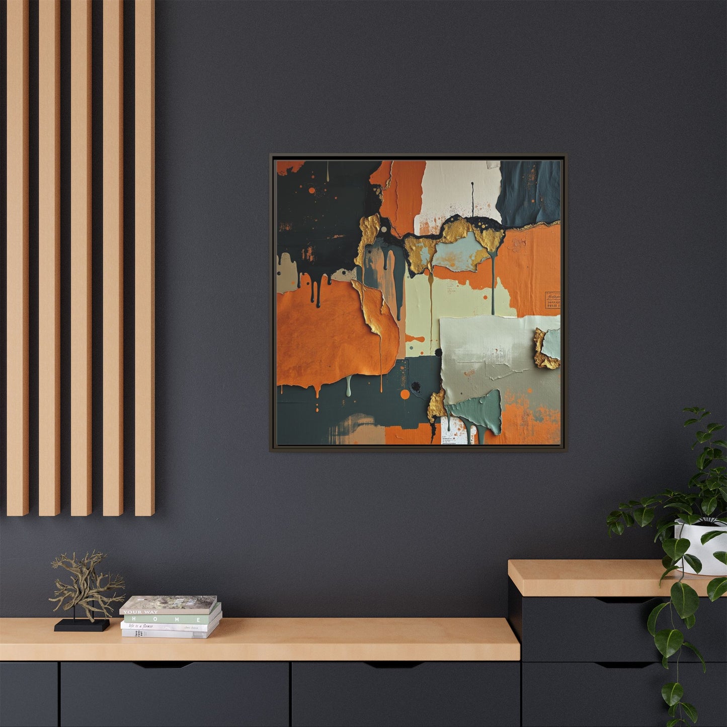 Matte Canvas, Framed (Multi-color)