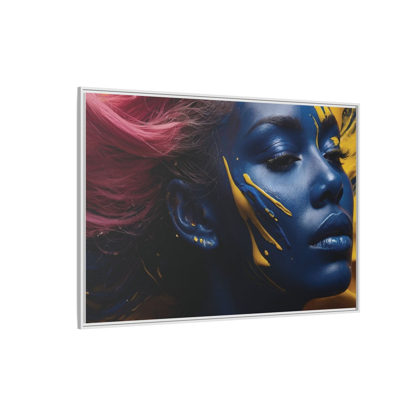 Vibrant Abstract Art Print - Multicolor Framed Canvas Wall Decor