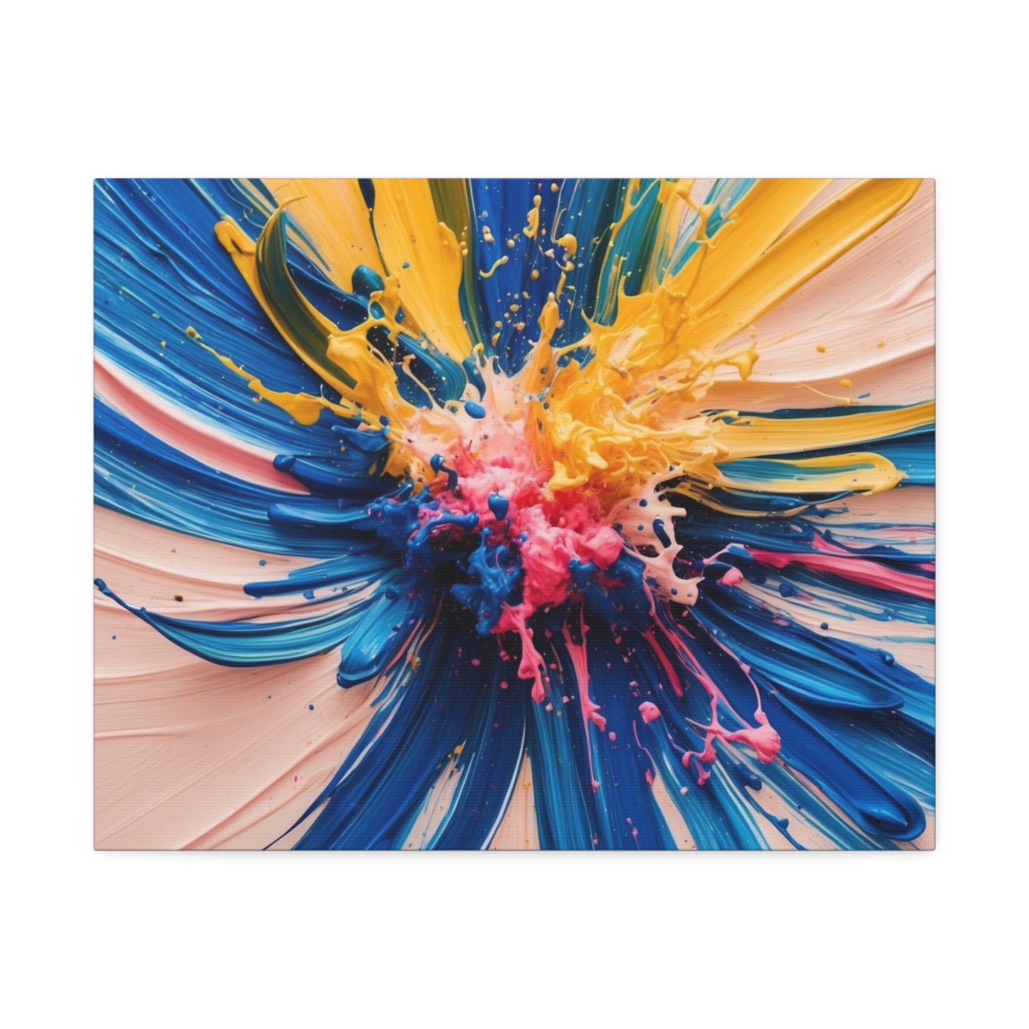 Vibrant Abstract Canvas Art - Color Explosion Wall Decor