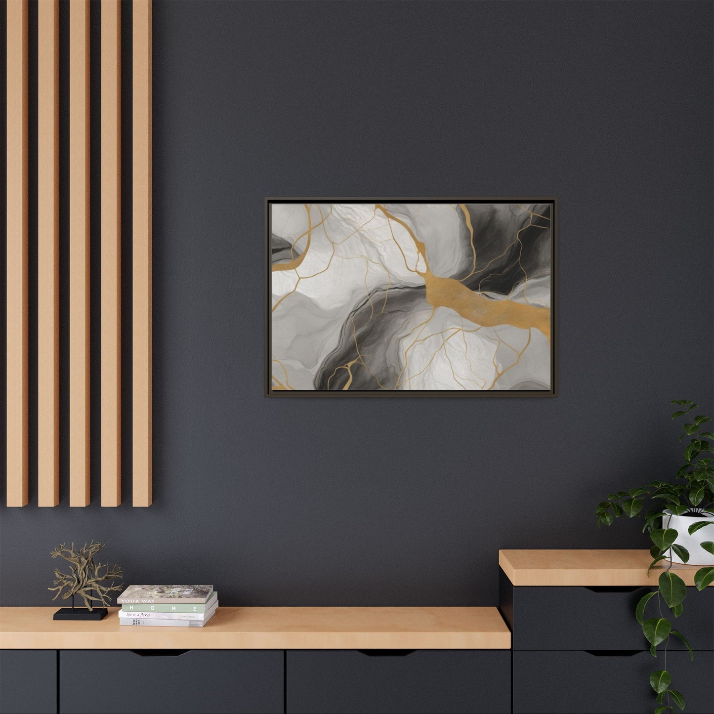 Matte Canvas, Framed (Multi-color)