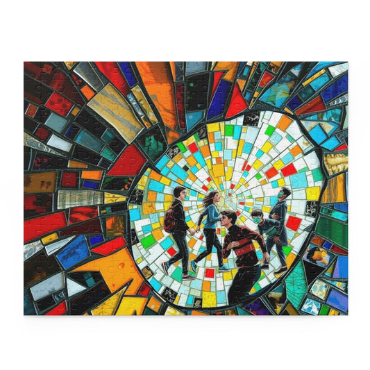 Vibrant Mosaic Puzzle (120, 252, 500-Piece) - Colorful Art Puzzle, Family Fun, Gift for Art Lovers, Home Decoration, Game Night