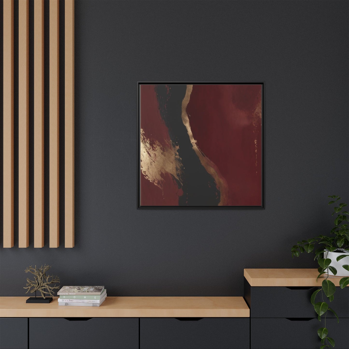 Matte Canvas, Framed (Multi-color)