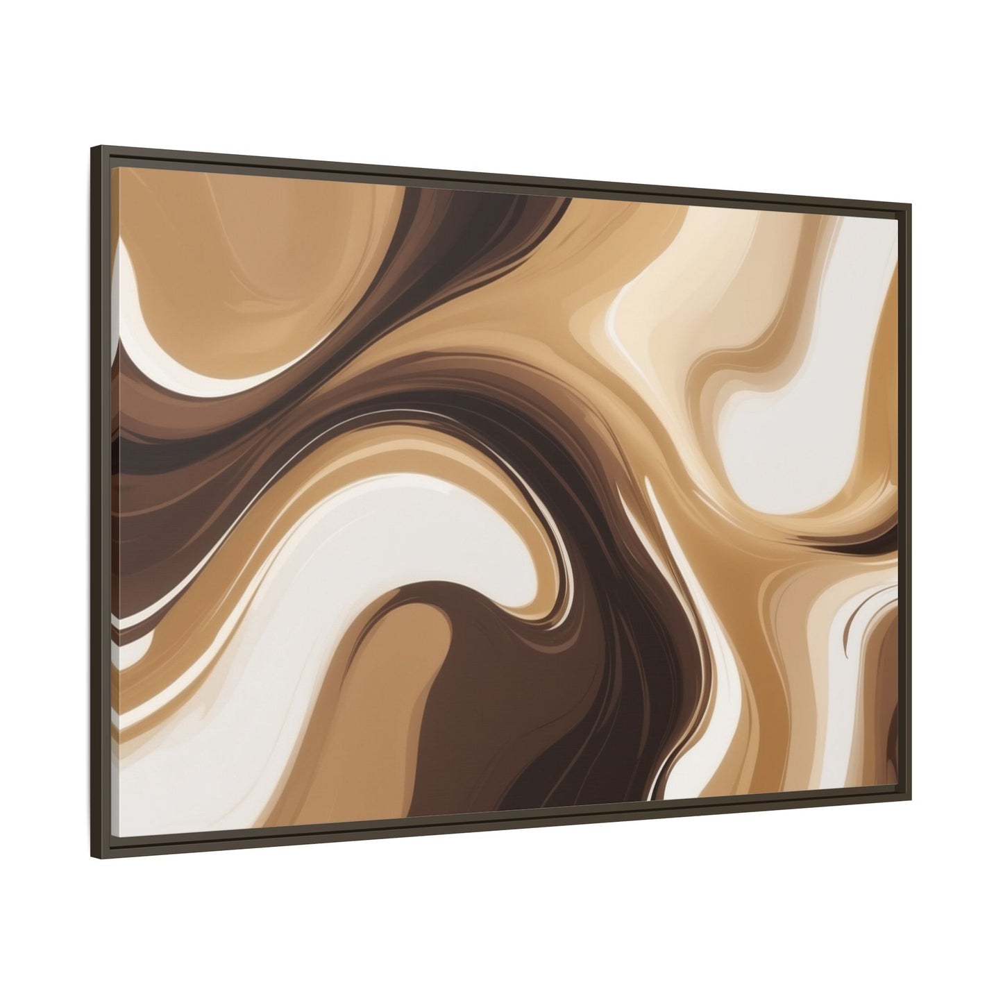 Abstract Wave Framed Canvas Art - Multi-Color Home Decor