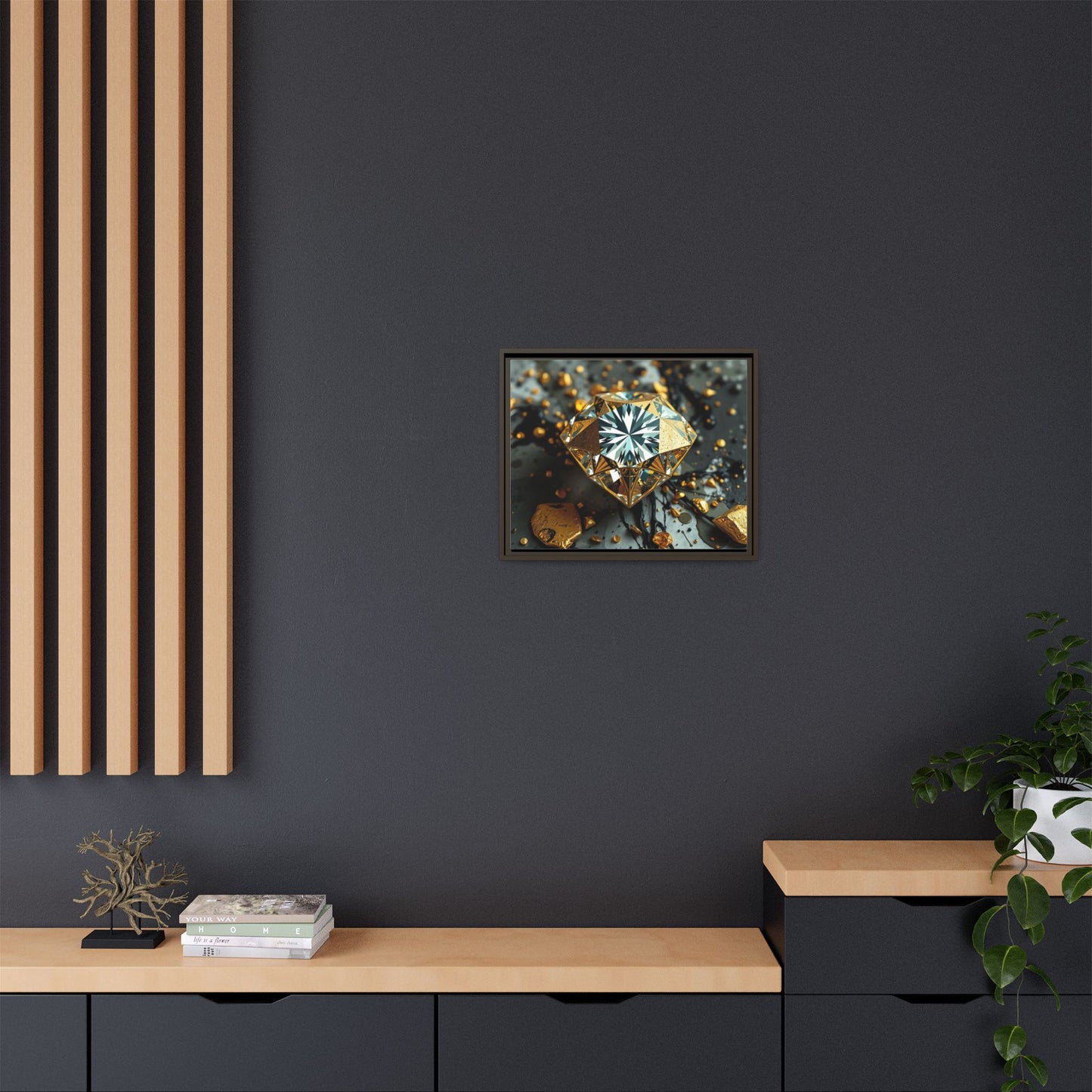 Matte Canvas, Framed (Multi-color)