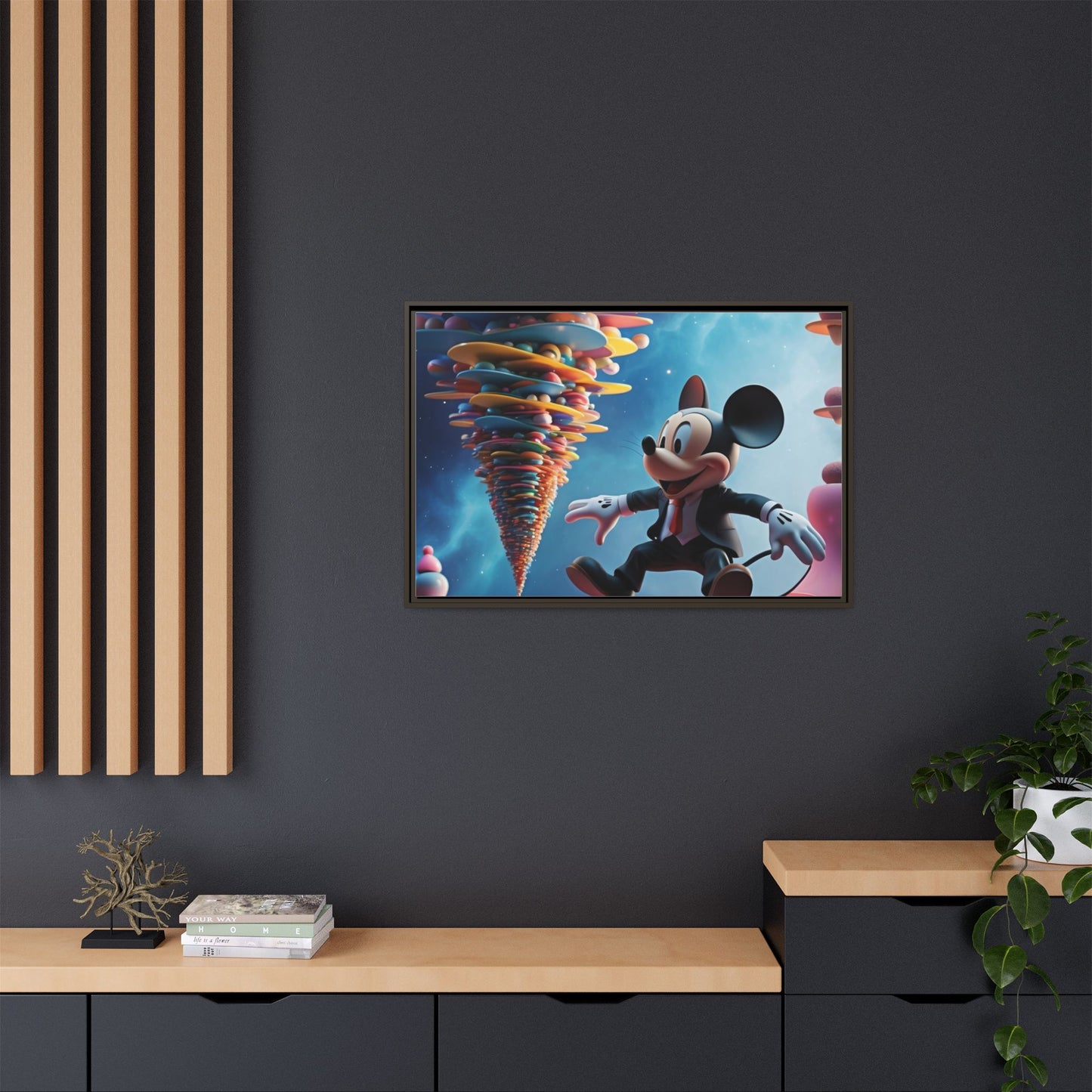 Matte Canvas, Framed (Multi-color)