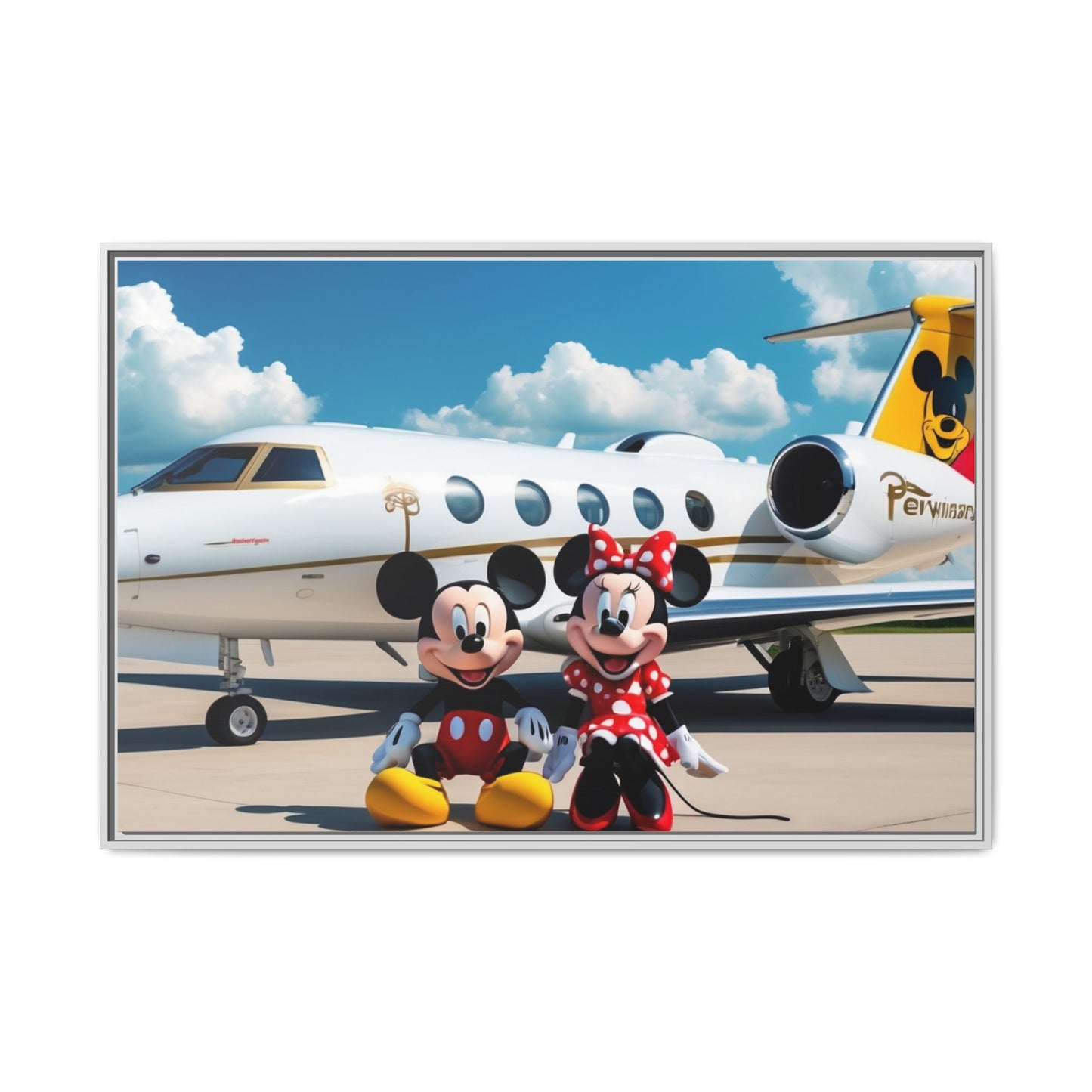 Mickey & Minnie Jetsetter Canvas Art