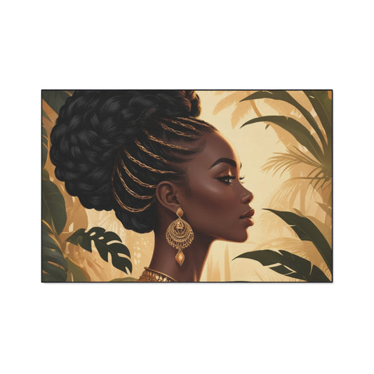 Boho Chic Heavy Duty Floor Mat - Elegant Profile Design with Natural Vibes