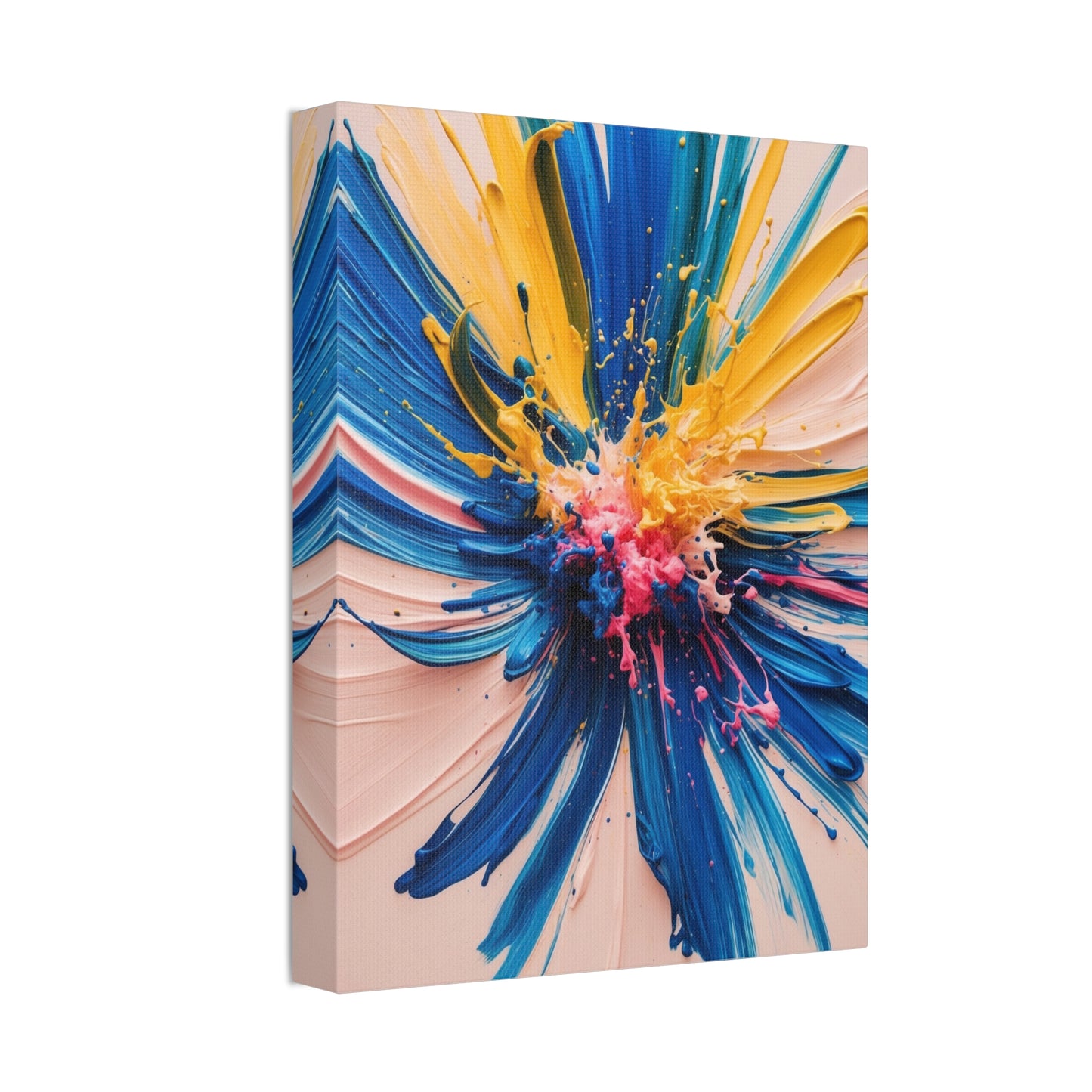 Vibrant Abstract Canvas Art - Color Explosion Wall Decor