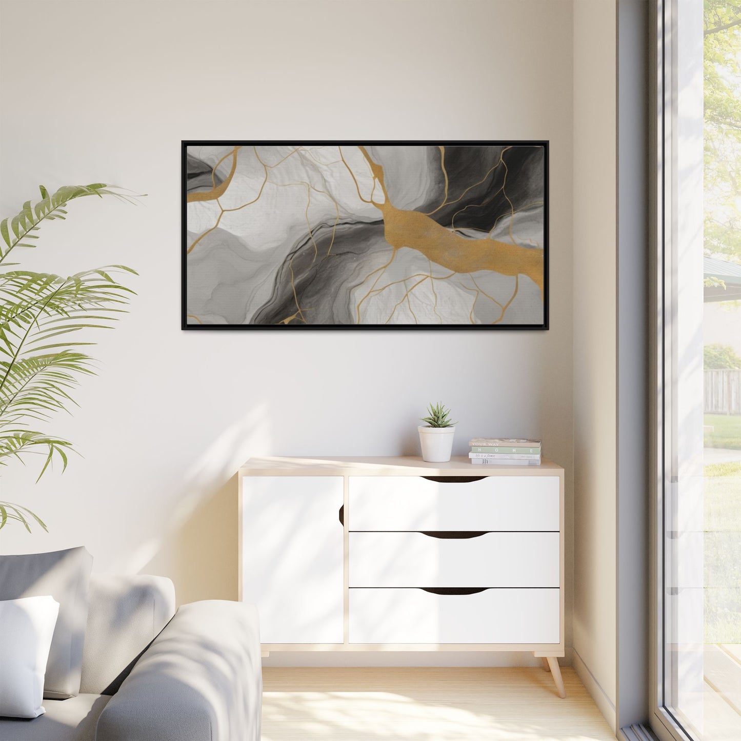Matte Canvas, Framed (Multi-color)