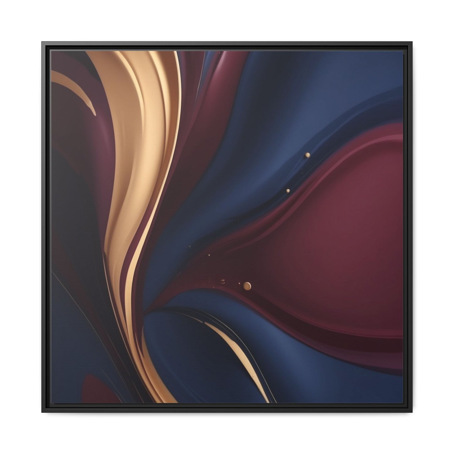 Elegant Multi-Color Framed Canvas Art - Modern Abstract Wall Decor