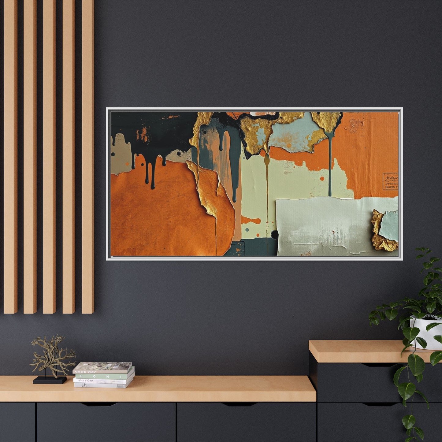 Matte Canvas, Framed (Multi-color)