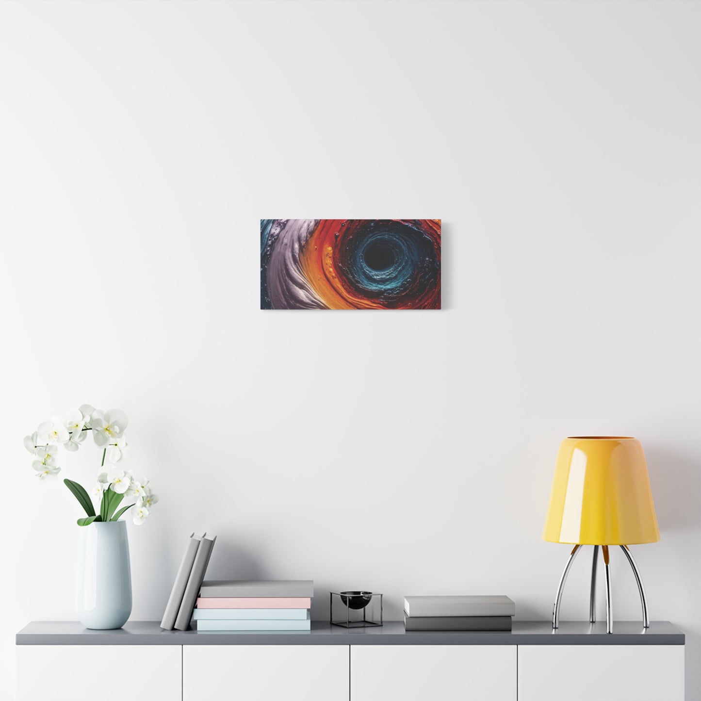Vibrant Abstract Wall Art Canvas - Swirling Colors