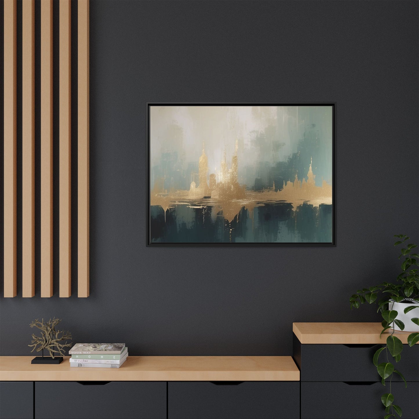 Matte Canvas, Framed (Multi-color)