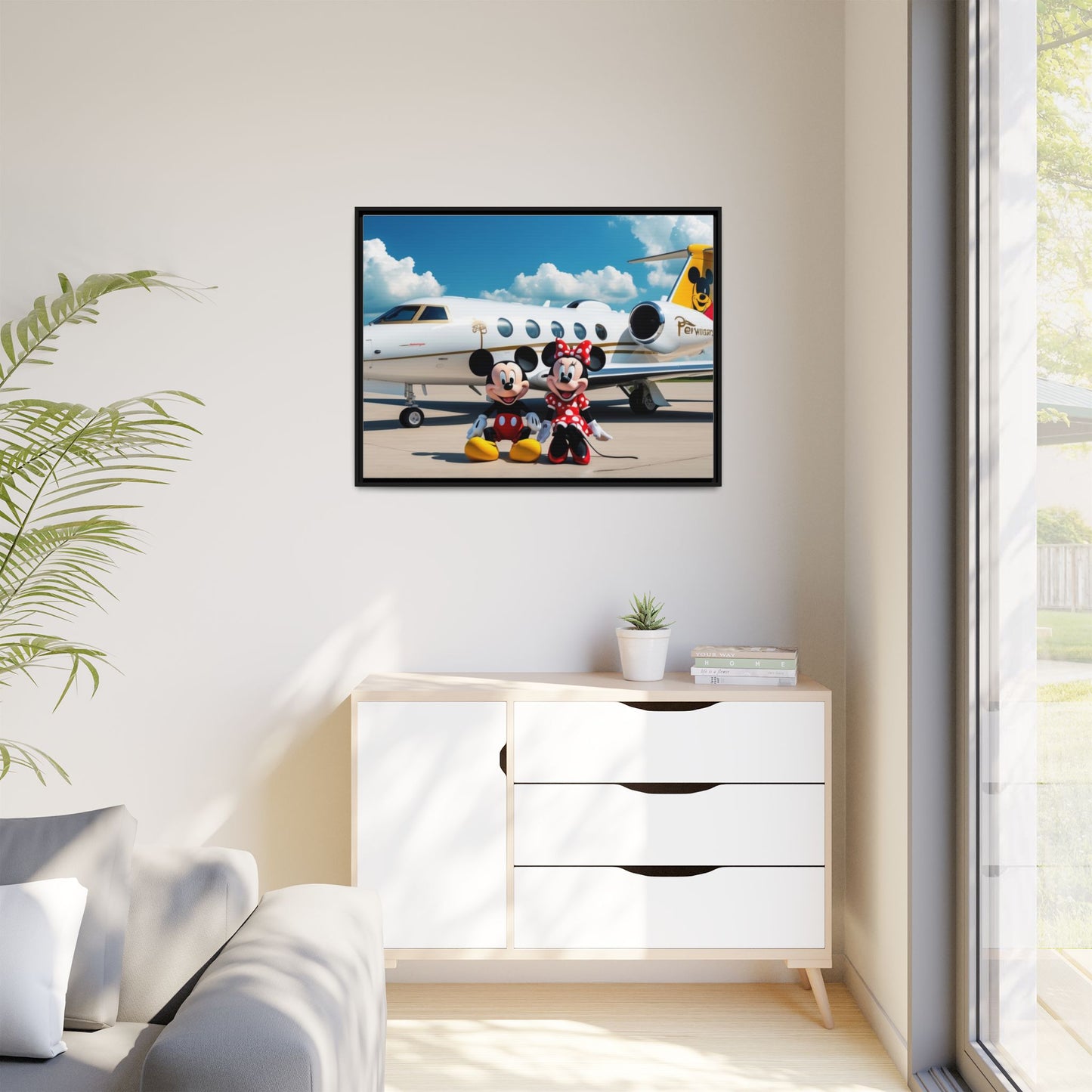Mickey & Minnie Jetsetter Canvas Art