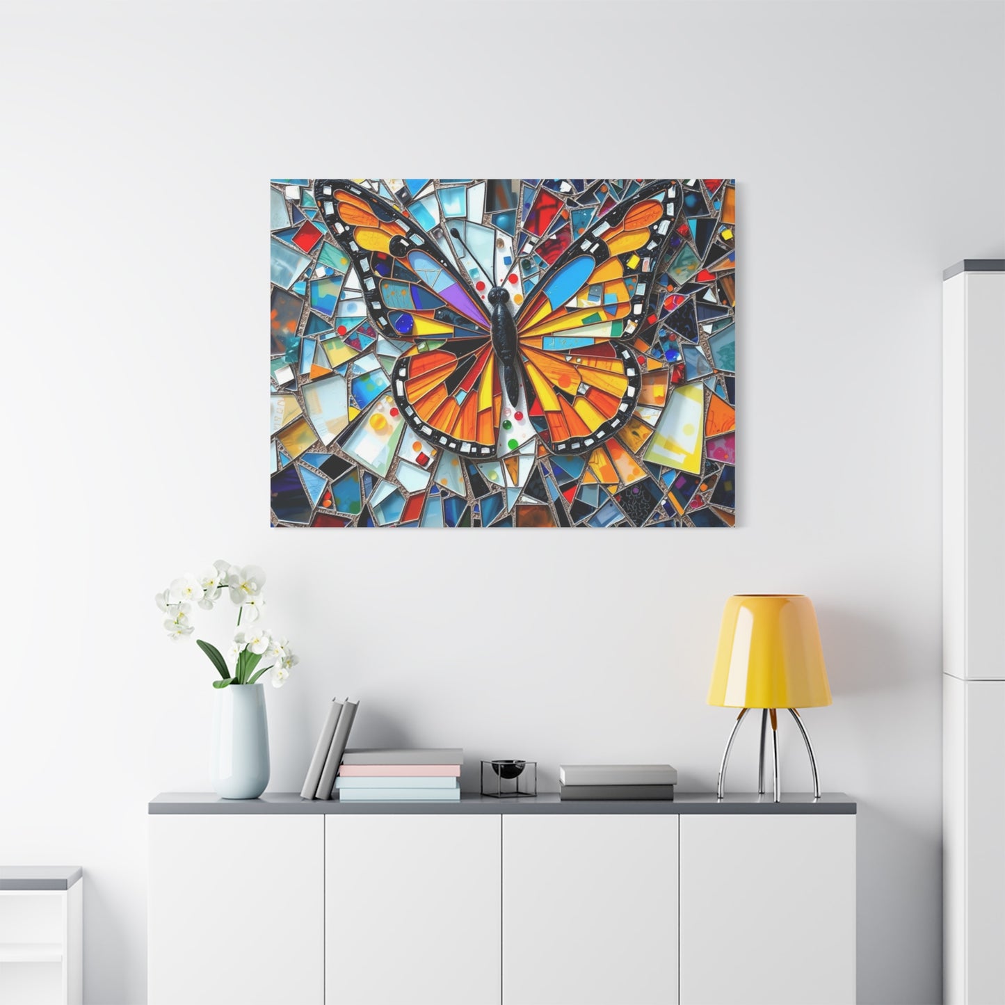 Wings of Renewal: Mosaic Butterfly Dream