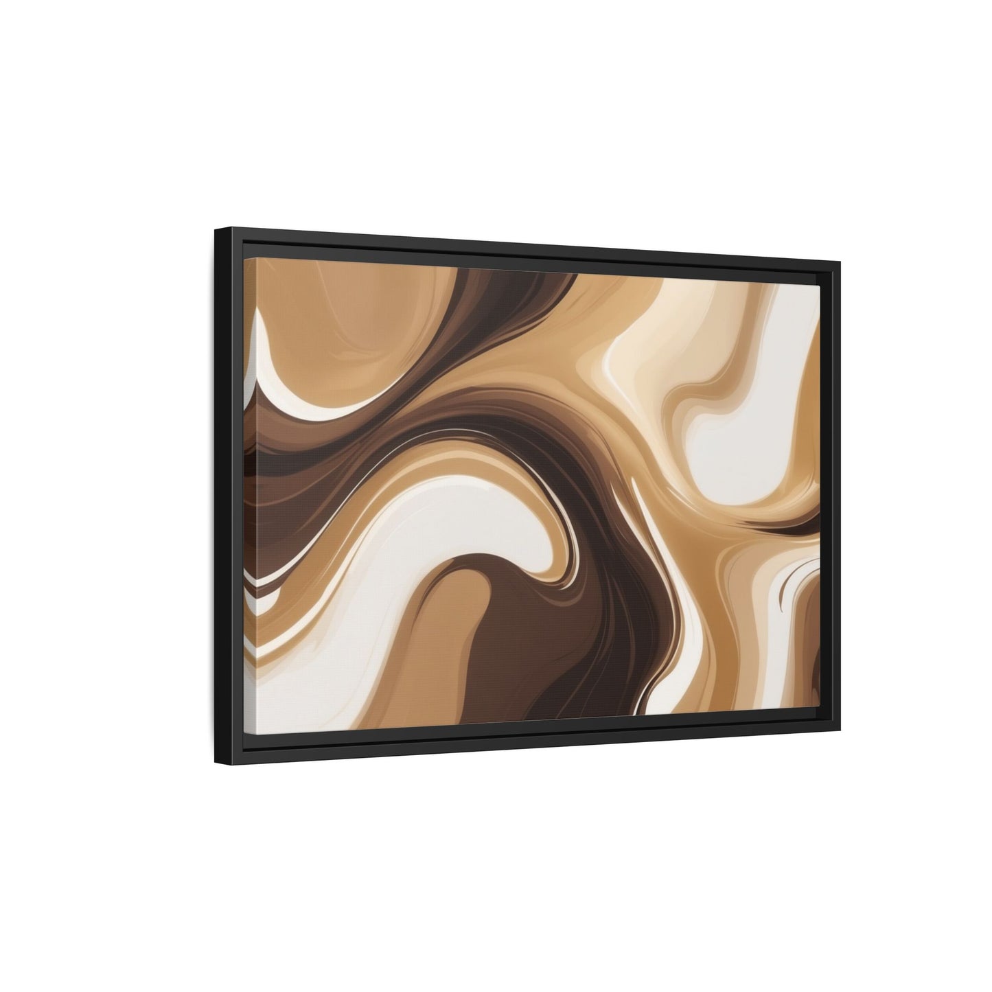 Abstract Wave Framed Canvas Art - Multi-Color Home Decor