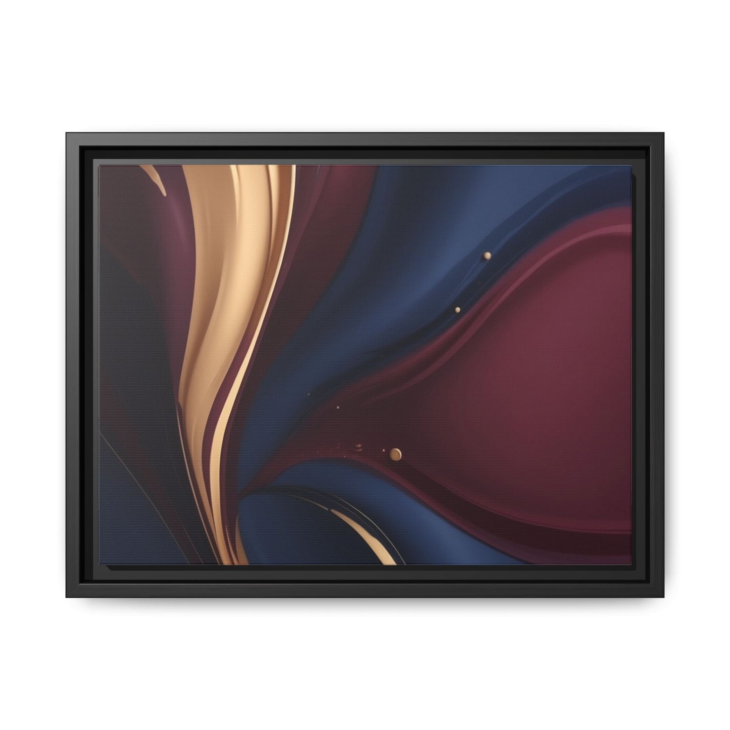 Elegant Multi-Color Framed Canvas Art - Modern Abstract Wall Decor