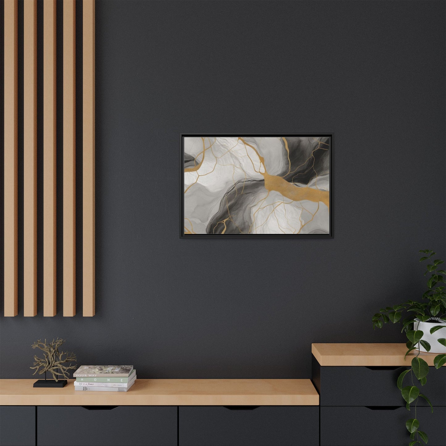 Matte Canvas, Framed (Multi-color)