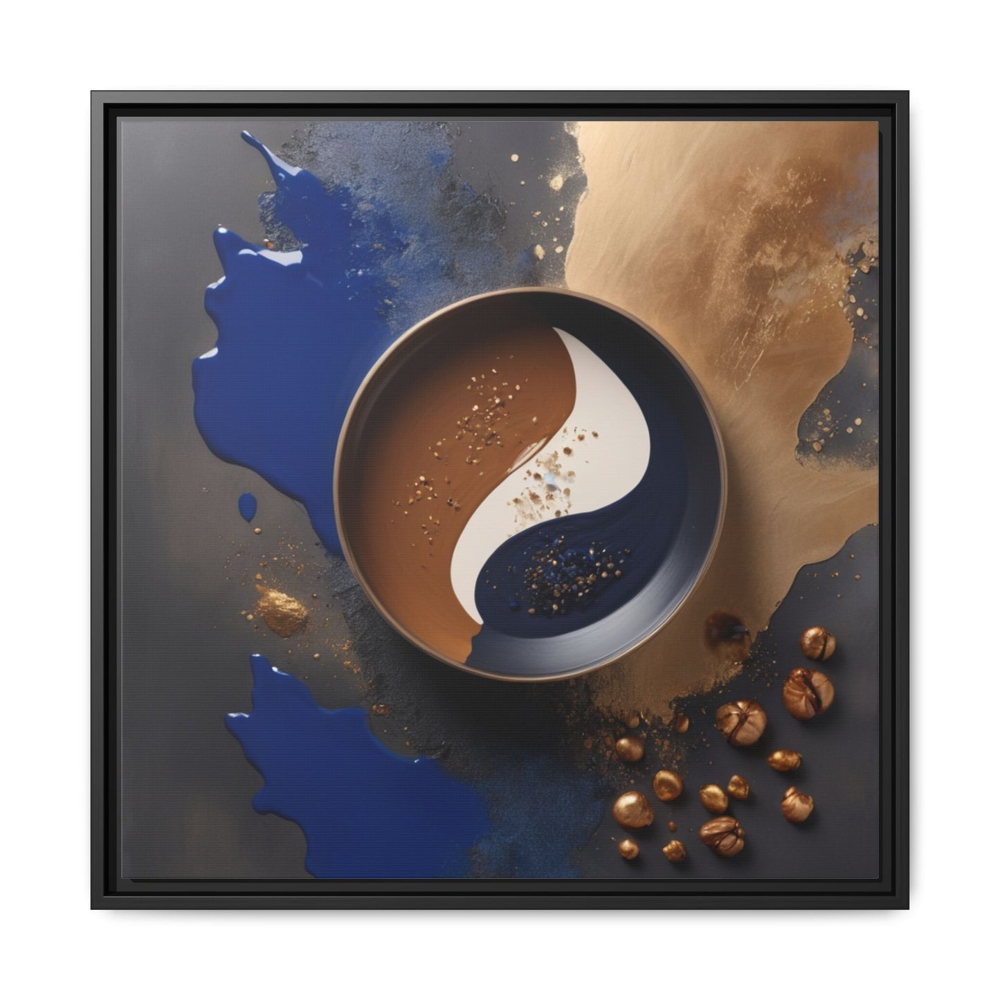 Fusion of Flavor and Form Art Canvas - Framed Wall Decor