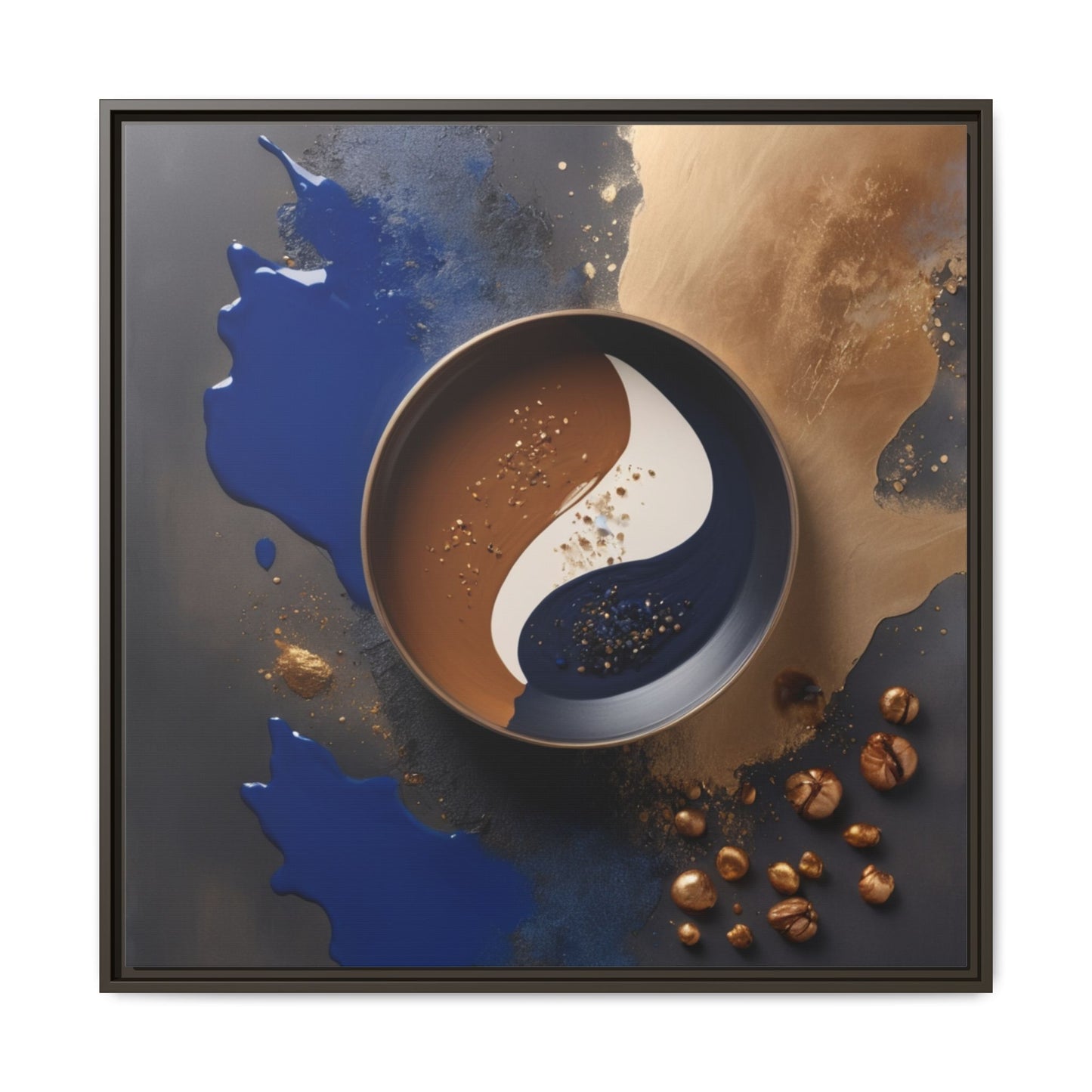 Fusion of Flavor and Form Art Canvas - Framed Wall Decor